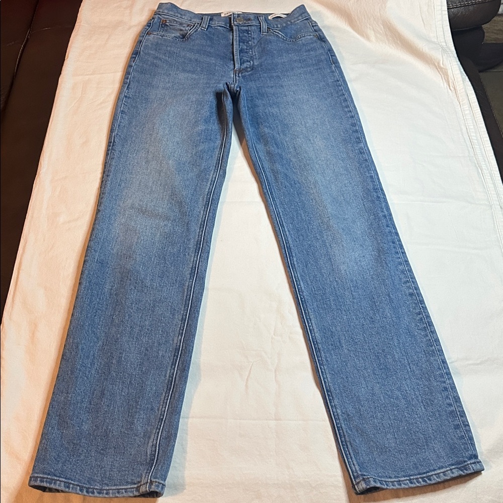 Denim Forum The Arlo Hi-Rise Straight Jean Size 26 - Picture 6 of 14